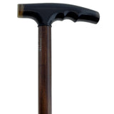 French Black Carved Horn Fritz: Walking Cane with Maple Shaft Horn Handle Walking Canes - Tophatter Daily Deals