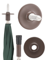 Shooting Stick Umbrella Hammock Seat Cane - Genuine Leather Umbrella Walking Canes - Tophatter Daily Deals