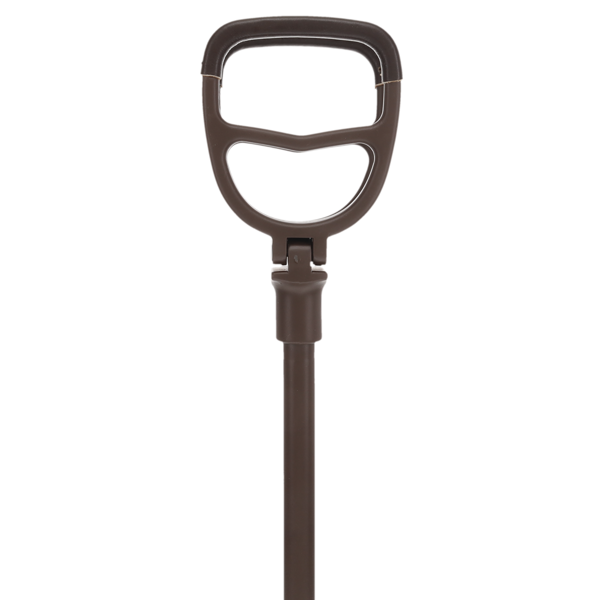 Genuine Leather Brown Cane Handle Chair - Non-Adjustable Sitting Canes - Tophatter Daily Deals