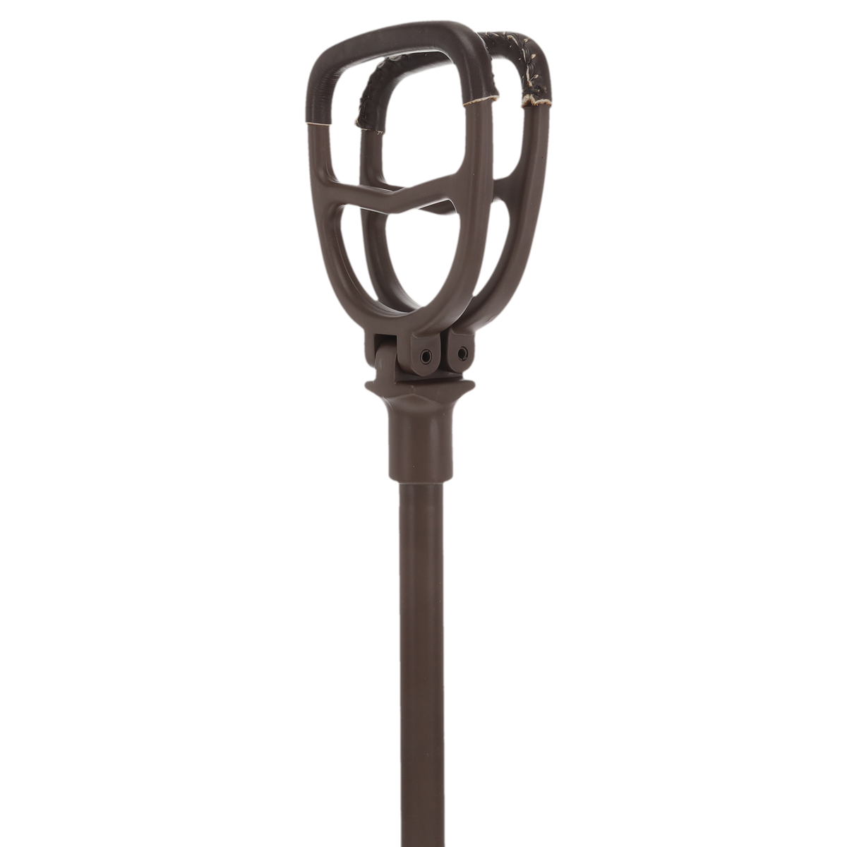 Genuine Leather Brown Cane Handle Chair - Non-Adjustable Sitting Canes - Tophatter Daily Deals