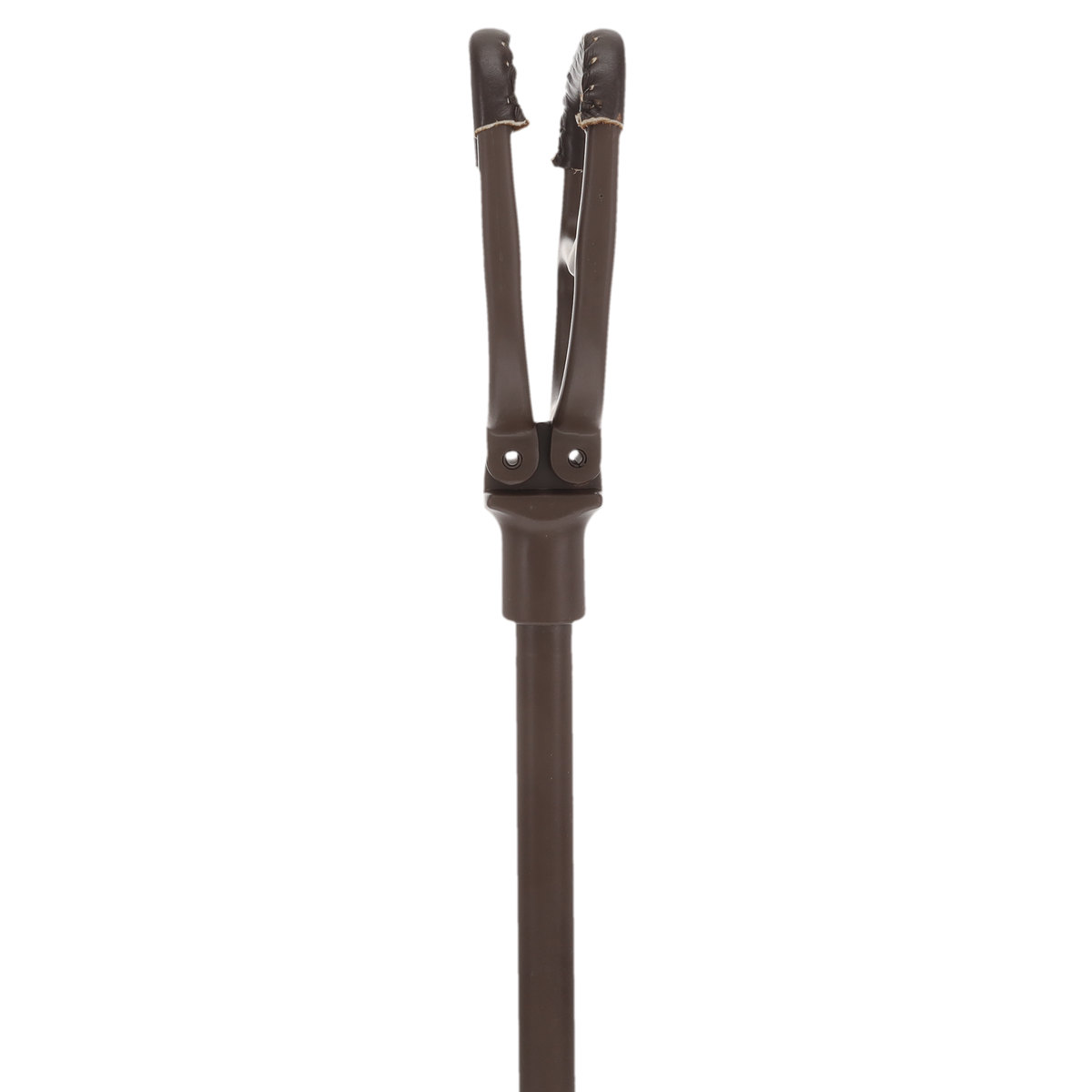 Genuine Leather Brown Cane Handle Chair - Non-Adjustable Sitting Canes - Tophatter Daily Deals