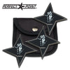 Ancient Samurai Throwing Star Black Shuriken Knife 3 Piece Set Collectible Weapons - Tophatter Daily Deals