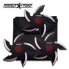 3 PC Curved Black Ninja Throwing Stars Set Shuriken With Pouch - TOPHATTER'S ARMORY DEALS Collectible Weapons - Tophatter Daily Deals