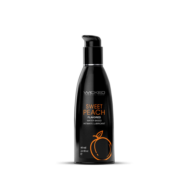 Wicked Aqua Sweet Peach – Flavored Water-Based Lubricant 60 ml Bottle > Lube > Flavoured - Tophatter Daily Deals