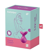 Satisfyer Viva La Vulva 3 Lay-On Vibrator Violet Waterproof with 12 Vibration Modes > Vibrators > Vibrating Pads - Tophatter Daily Deals