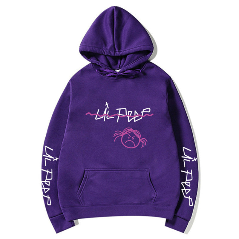 Warm Unisex Hoodie – Relaxed Pullover, Cotton Blend Winter Purple 3D Changing Face Moving Picture Frame - Tophatter Daily Deals