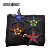 4MM Thick 4 Piece Throwing Star Set Multi-Color Paracord Set Collectible Weapons - Tophatter Daily Deals