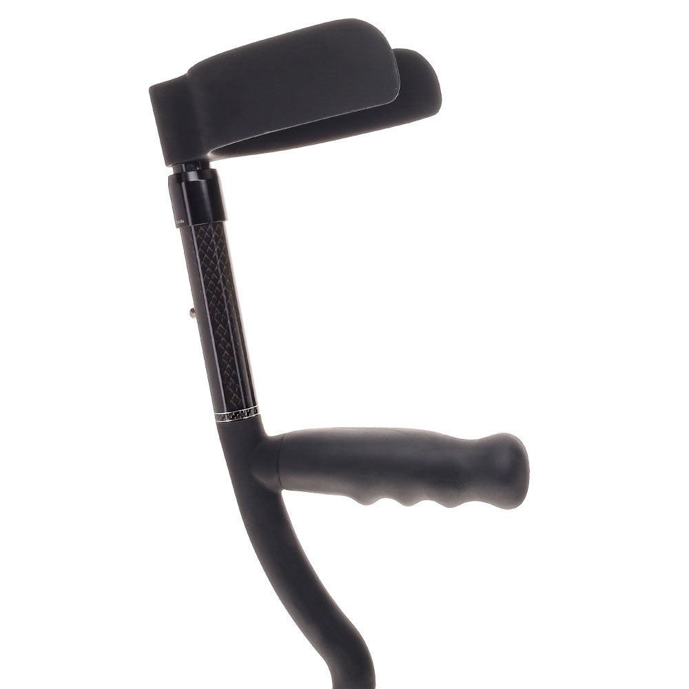 All-Composite Adjustable Forearm Crutch - Carbon Fiber Forearm Crutches - Tophatter Daily Deals