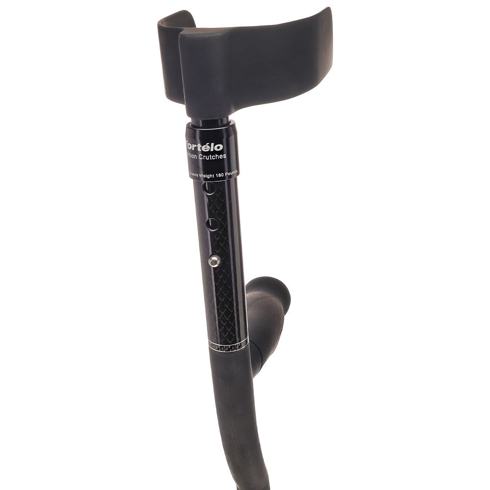 All-Composite Adjustable Forearm Crutch - Carbon Fiber Forearm Crutches - Tophatter Daily Deals