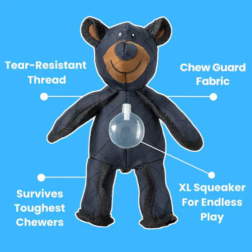 Indestructible Dog Toy Bear Interactive Heavy Chewers - Tophatter Daily Deals