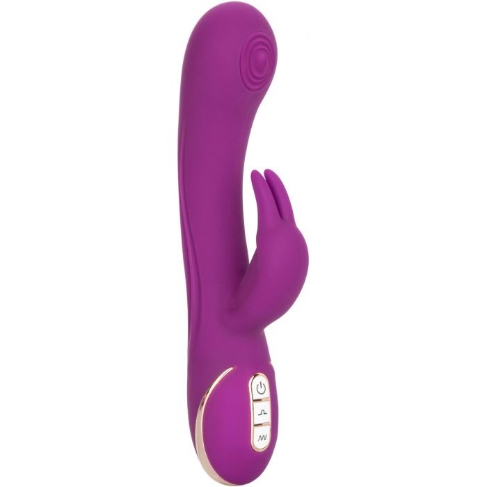 Jack Rabbit Silicone Thumping Vibrator in Purple Vibrator - Tophatter Daily Deals