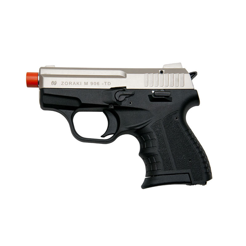 Zoraki 906 Blank Firing Gun Satin - Front Fire 9mm Blank Gun - Tophatter's Weapons'N'Deals Blank Firing Replica Guns - Tophatter Daily Deals