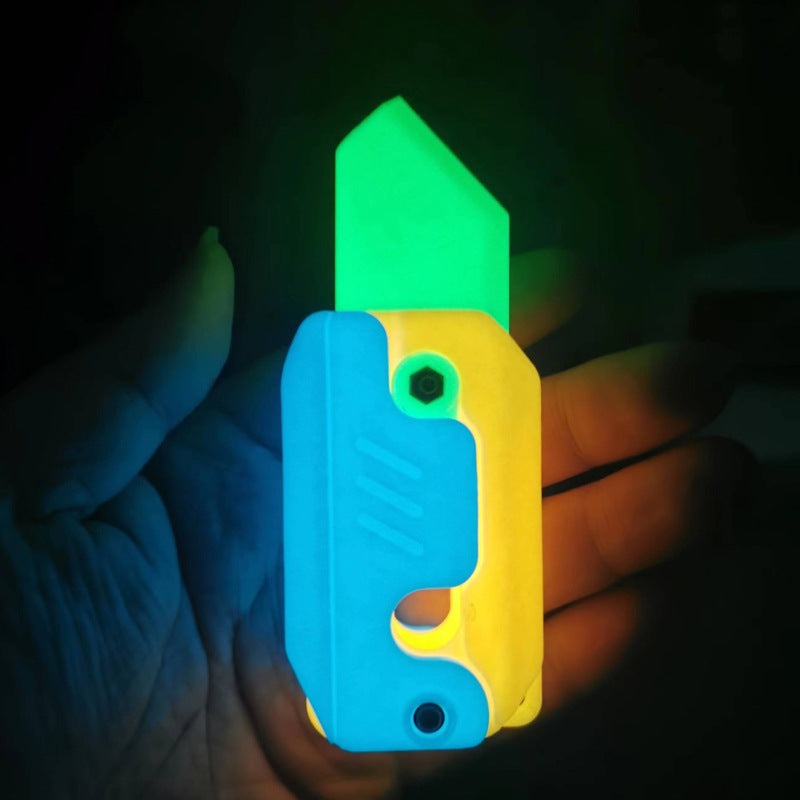 3D Printed Baby Mini M1911 Gravity Fidgets Luminous knife ✩ - Tophatter Daily Deals