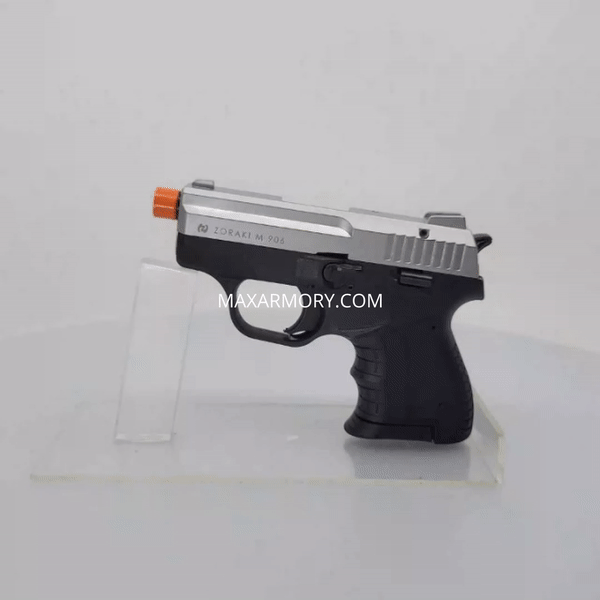 Zoraki 906 Silver - Front Firing 9mm Blank Gun - Tophatter's Weapons'N'Deals Blank Firing Replica Guns - Tophatter Daily Deals