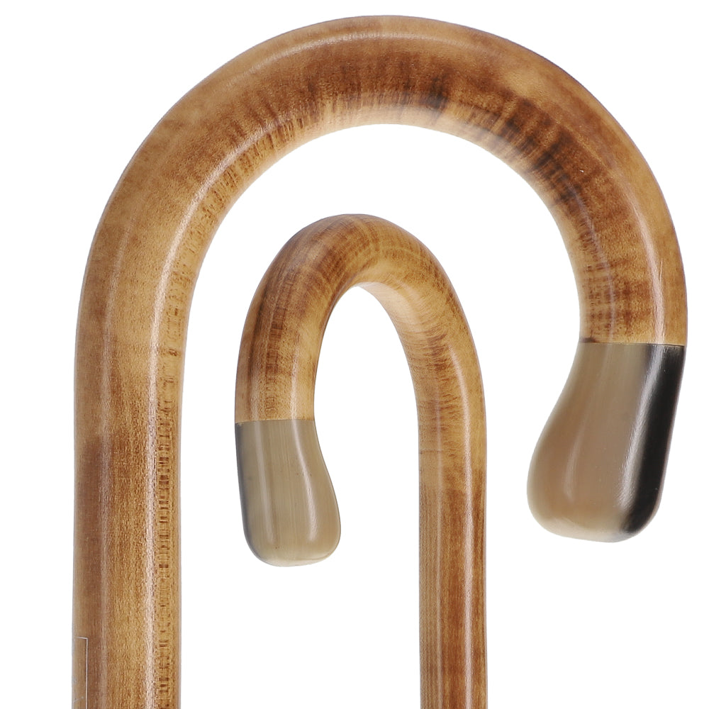 French Authentic: Blonde Horn Ball Cane with Light Maple Dr Gregory House Walking Canes - Tophatter Daily Deals