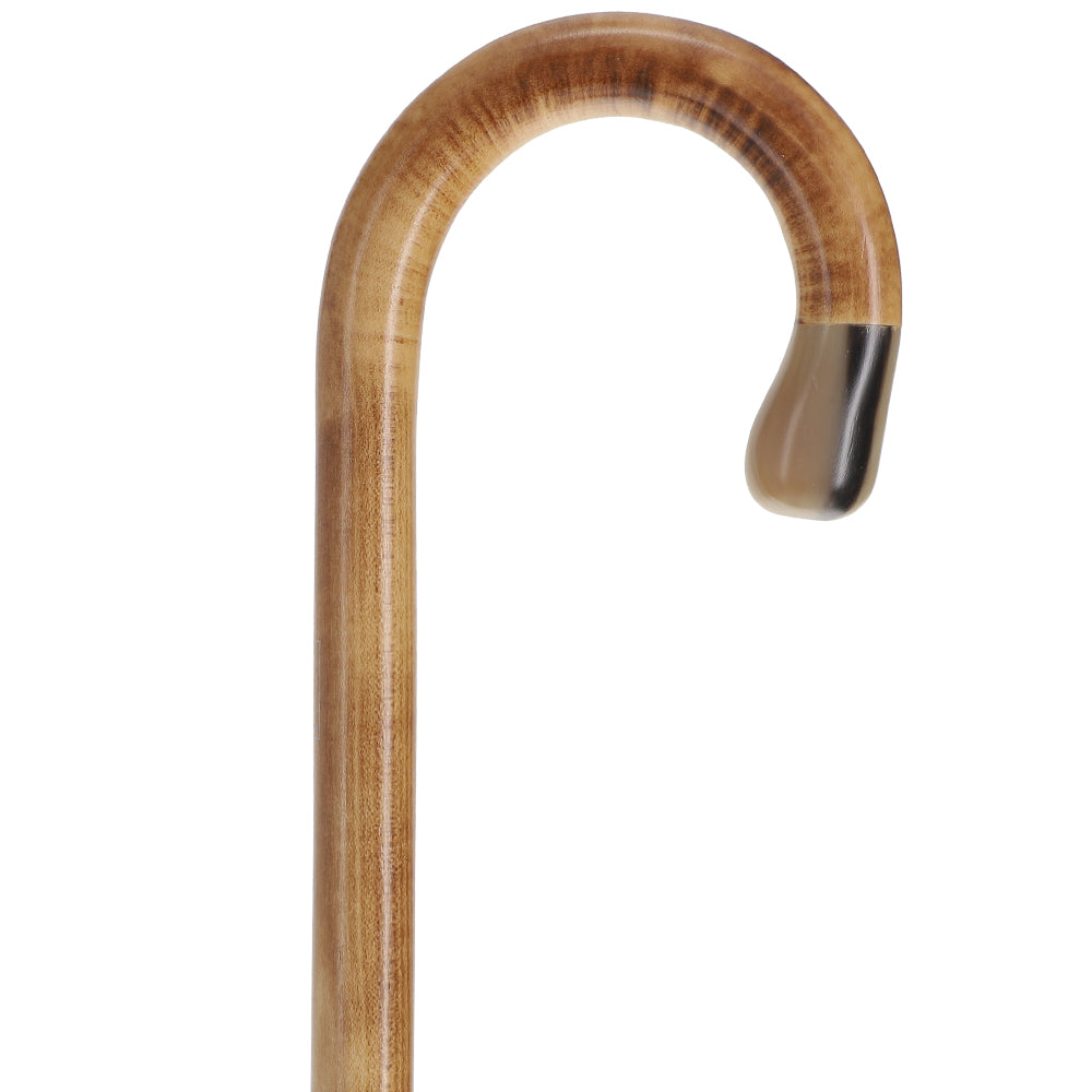 French Authentic: Blonde Horn Ball Cane with Light Maple Dr Gregory House Walking Canes - Tophatter Daily Deals