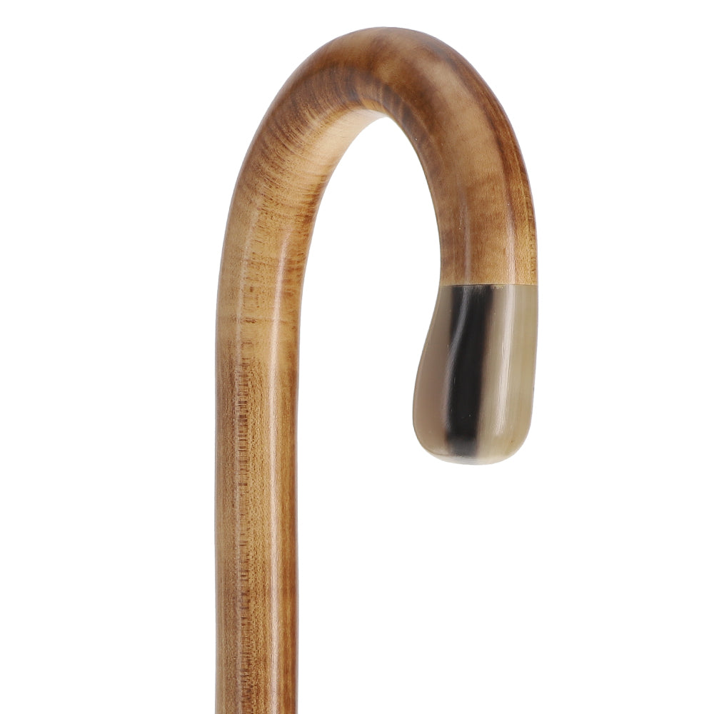 French Authentic: Blonde Horn Ball Cane with Light Maple Dr Gregory House Walking Canes - Tophatter Daily Deals