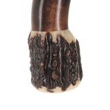French Stag Horn Tourist Walking Cane: Dark Maple Shaft Horn Handle Walking Canes - Tophatter Daily Deals