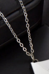 Envelope Pendant Stainless Steel Necklace Necklaces - Tophatter Daily Deals