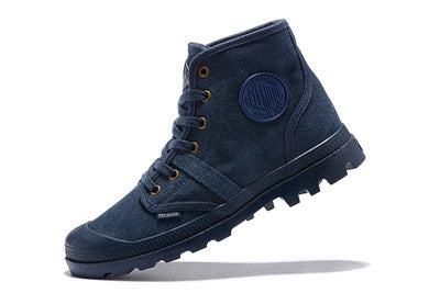 British tooling Martin boots outdoor hiking shoes Royal Blue 0 - Tophatter Daily Deals