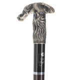 French Aphrodite Cane: Intricate Silver & Carbon Fiber Sterling Silver Walking Sticks - Tophatter Daily Deals
