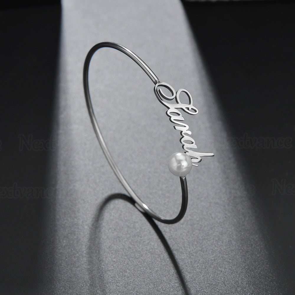 A letter live mouth bracelet ancient bracelet Silver 7 - Tophatter Daily Deals