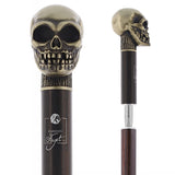 Silver Plated Skull Handle Sword Walking Stick With Stamina Shaft Sword Canes - Tophatter Daily Deals