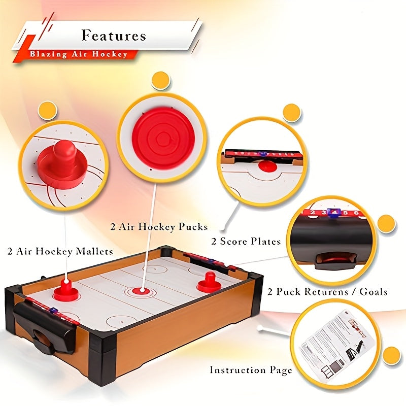 Mini Wooden Air Hockey Table Game Outdoor > Camping - Tophatter Daily Deals