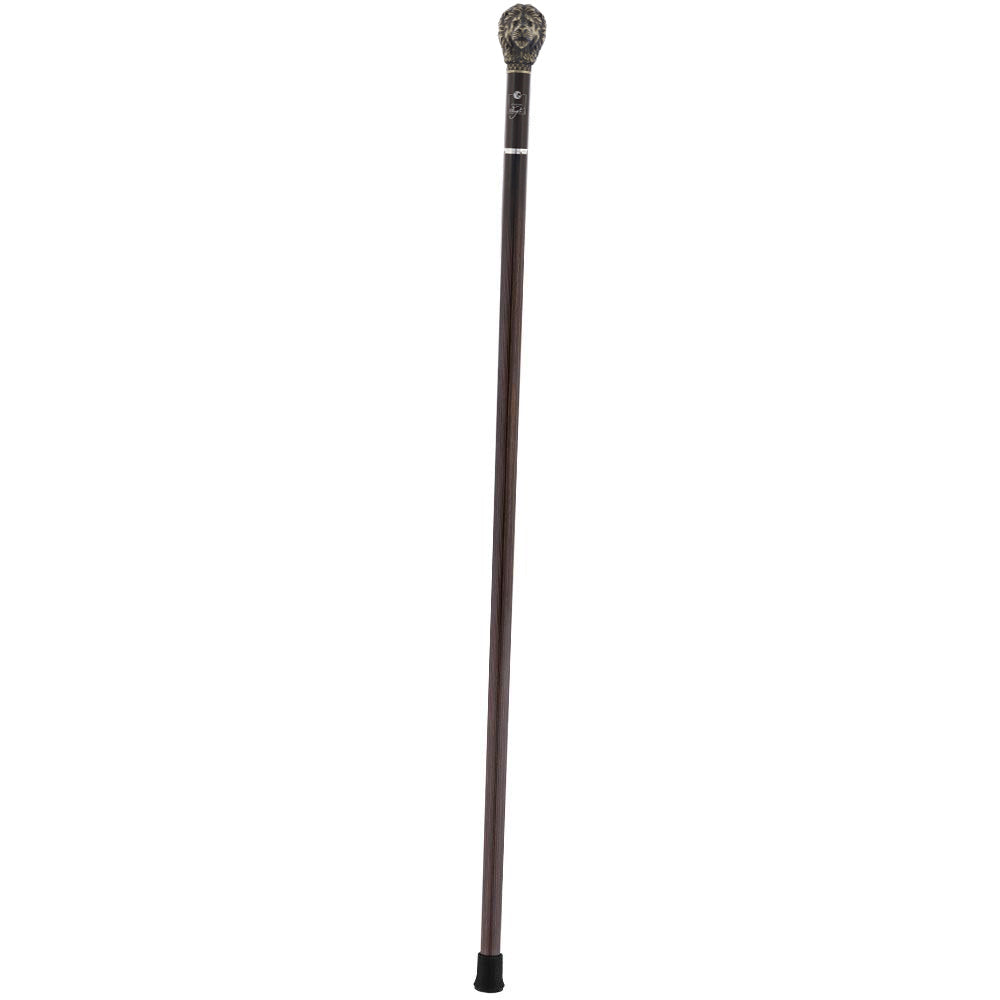 Luxury Silver Lion Head Sword-Gadget Stick - Stamina Wood Sword Canes - Tophatter Daily Deals