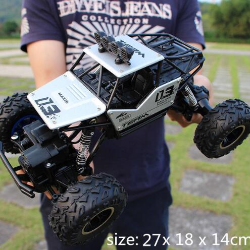 4WD RC Cars Updated Version 2.4G Radio Control RC Cars Toys Buggy High Speed Trucks Off-Road Trucks Toys For Children Silver 0 - Tophatter Daily Deals