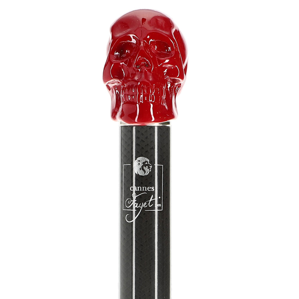 Red Skull Handle Sword Walking Stick with Carbon Fiber Shaft Skull Walking Canes Dragon Walking Canes - Tophatter Daily Deals