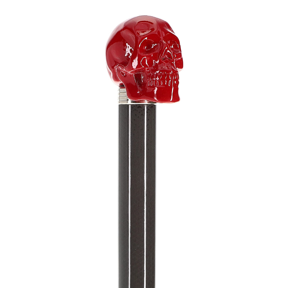 Red Skull Handle Sword Walking Stick with Carbon Fiber Shaft Skull Walking Canes Dragon Walking Canes - Tophatter Daily Deals