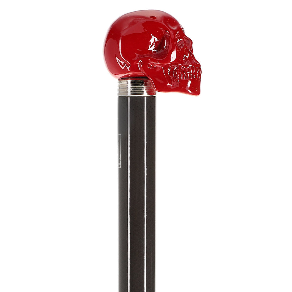 Red Skull Handle Sword Walking Stick with Carbon Fiber Shaft Skull Walking Canes Dragon Walking Canes - Tophatter Daily Deals