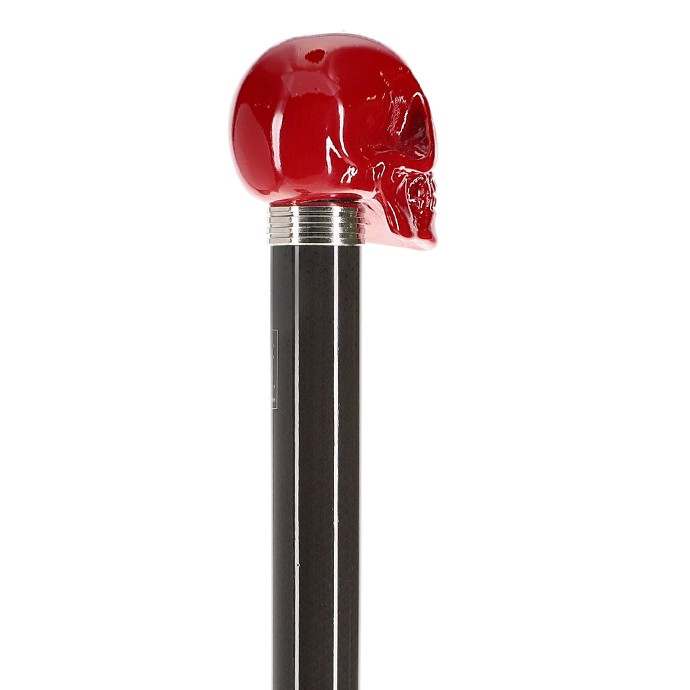 Red Skull Handle Sword Walking Stick with Carbon Fiber Shaft Skull Walking Canes Dragon Walking Canes - Tophatter Daily Deals