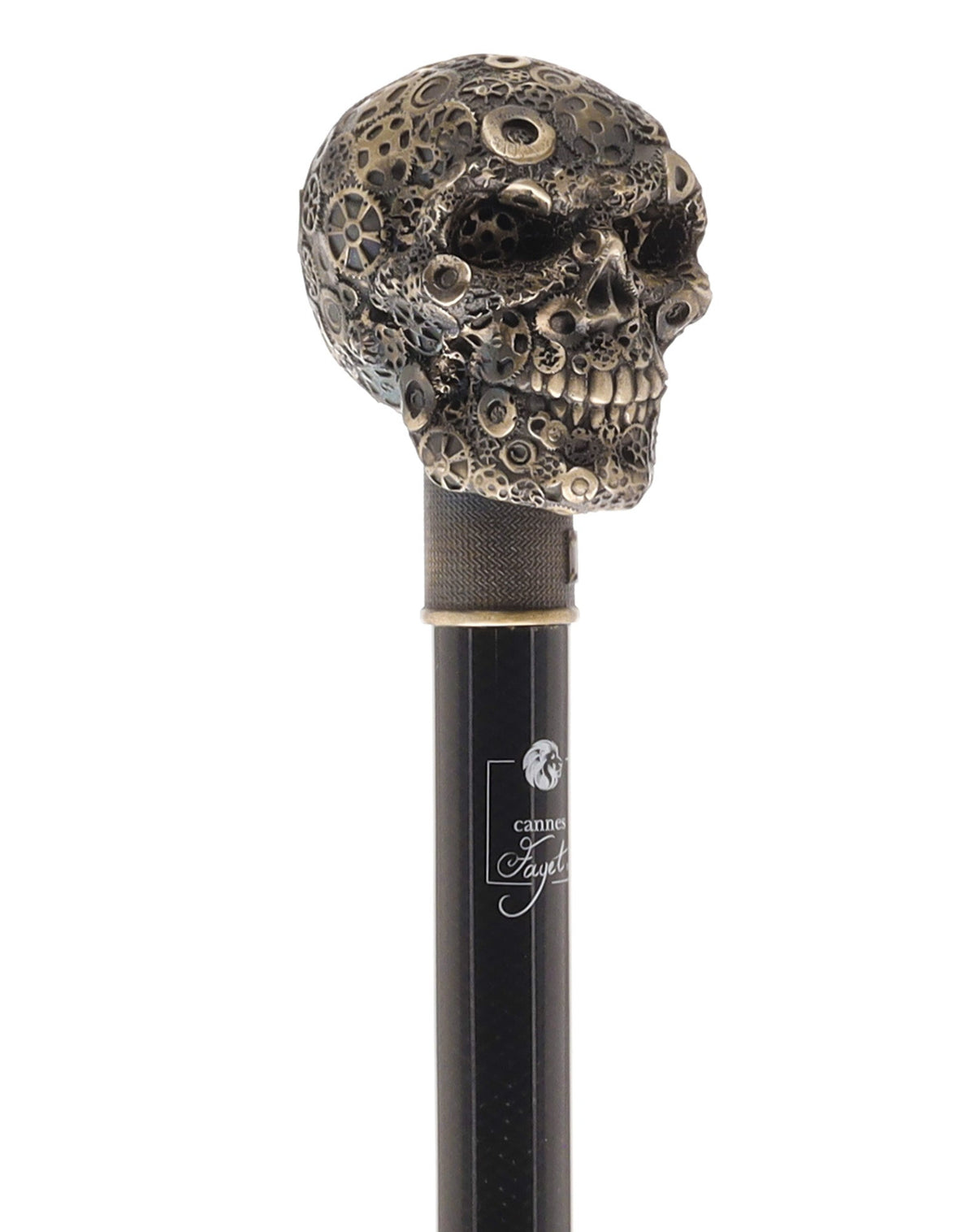 French Steampunk Gears & Skull Cane: Carbon Fiber by 2 Saints - Tophatter Daily Deals