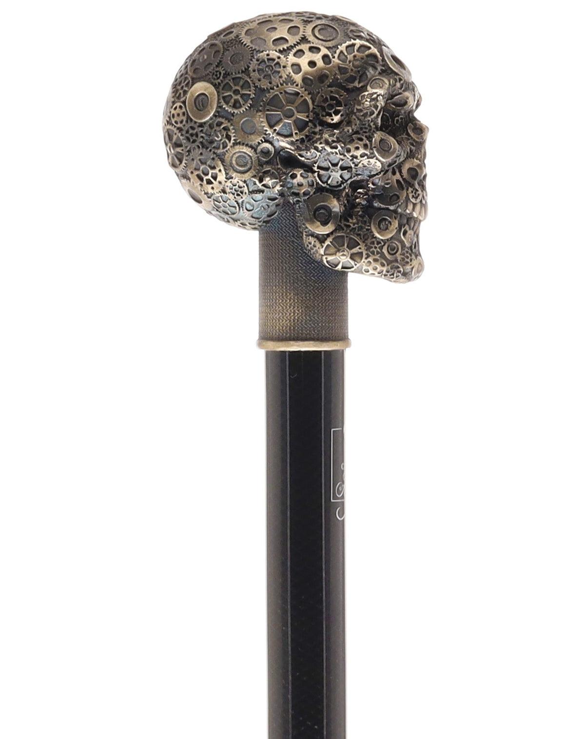 French Steampunk Gears & Skull Cane: Carbon Fiber by 2 Saints - Tophatter Daily Deals