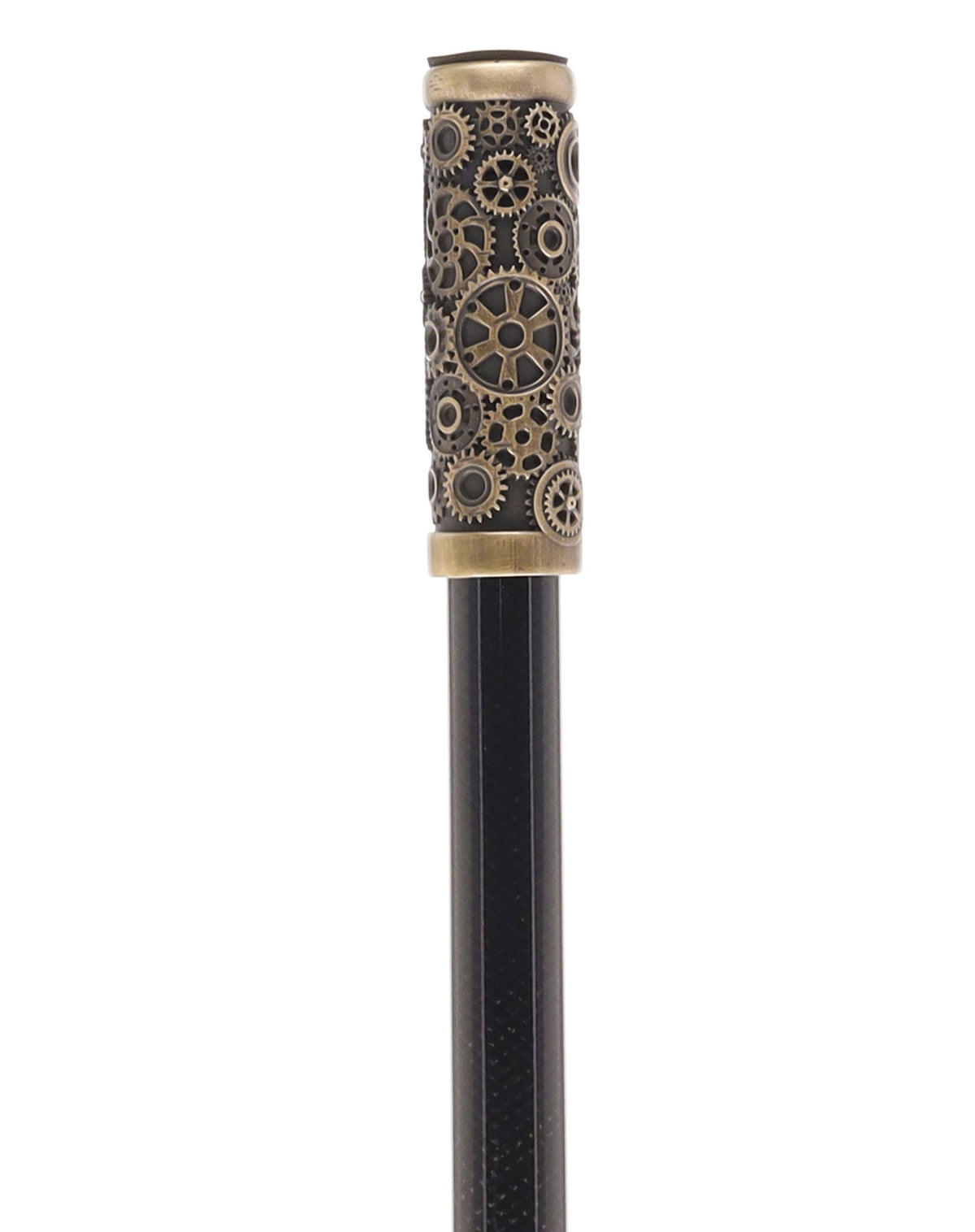 French Steampunk Gears & Skull Cane: Carbon Fiber by 2 Saints - Tophatter Daily Deals
