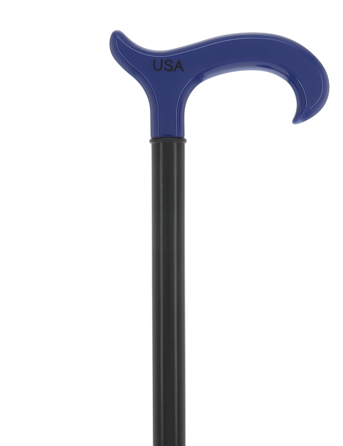 The Freedom Stripe Derby Cane: Red/ White & Blue Acrylic, Beechwood Derby - Tophatter Daily Deals