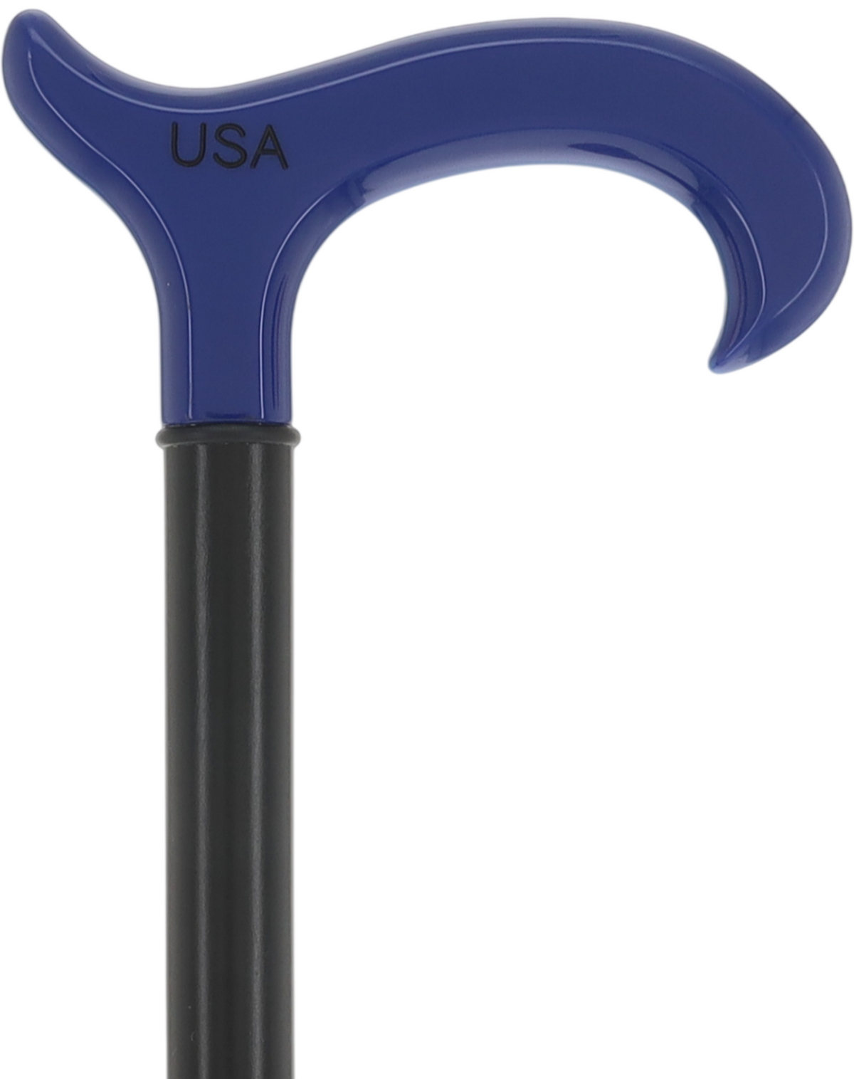 The Freedom Stripe Derby Cane: Red/ White & Blue Acrylic, Beechwood Derby - Tophatter Daily Deals