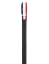 The Freedom Stripe Derby Cane: Red/ White & Blue Acrylic, Beechwood Derby - Tophatter Daily Deals