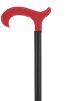 The Freedom Stripe Derby Cane: Red/ White & Blue Acrylic, Beechwood Derby - Tophatter Daily Deals