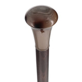 French Faux Horn Knob Cane: Brown Beechwood Shaft Horn Handle Walking Canes - Tophatter Daily Deals
