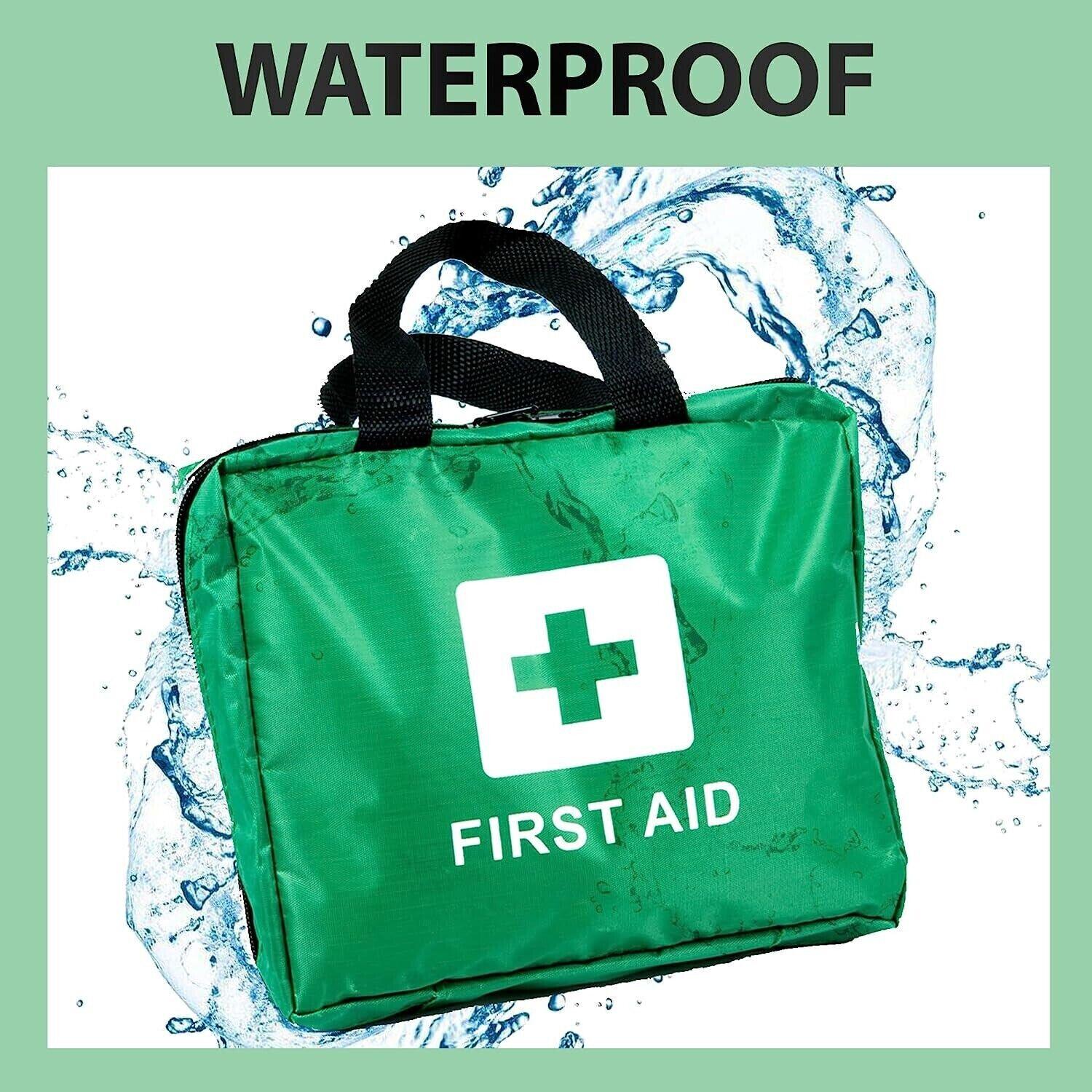 Best Travel First Aid Kit UK - 90 Piece First Aid Kit Bag Medical Emergency Kit. Travel Home Car Taxi Workplace Health Care - Tophatter Daily Deals