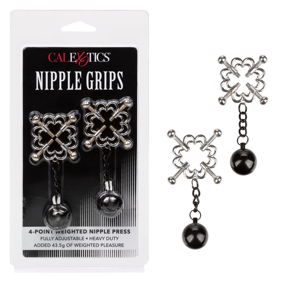 Nipple Grips 4 Point Weighted Nipple Press – 43.5g Nipple Clamp > Sex Toys > Nipple Clamps - Tophatter Daily Deals