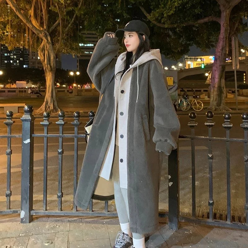 Warm Cozy Womens Hooded Coat - Oversized Sherpa, Winter - Tophatter Daily Deals