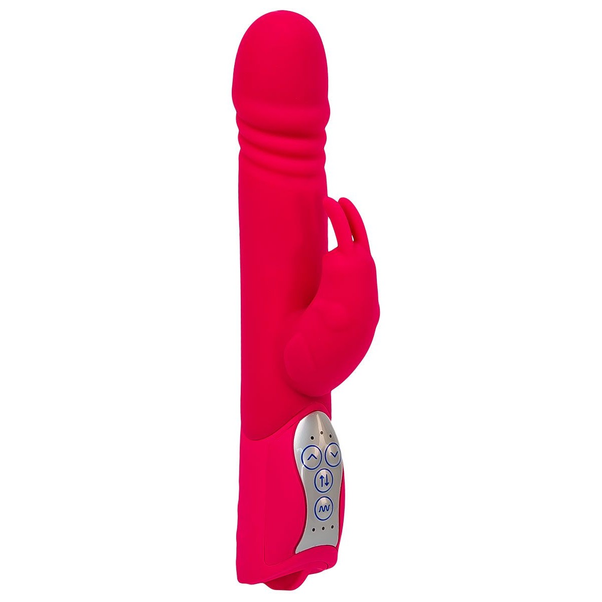 Thrust Me Rabbit Vibrator in Pink Realistic Vibrating Dildo - Tophatter Daily Deals