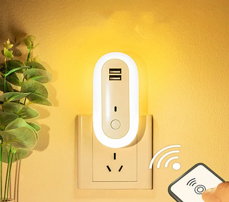 Tophatter's™ LED Night Light & Charging Station Night Lights & Ambient Lighting - Tophatter Daily Deals