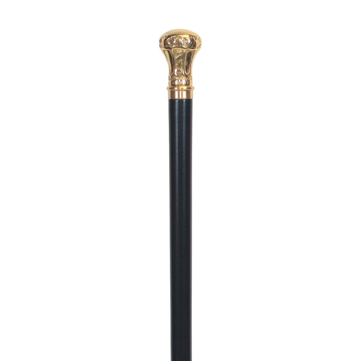 Regal Brass Knob Cane with Maple Shaft - USA Made Black - Tophatter Daily Deals