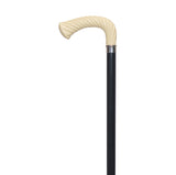 Twisted "L" Style Walking Stick White Ivory - Tophatter Daily Deals