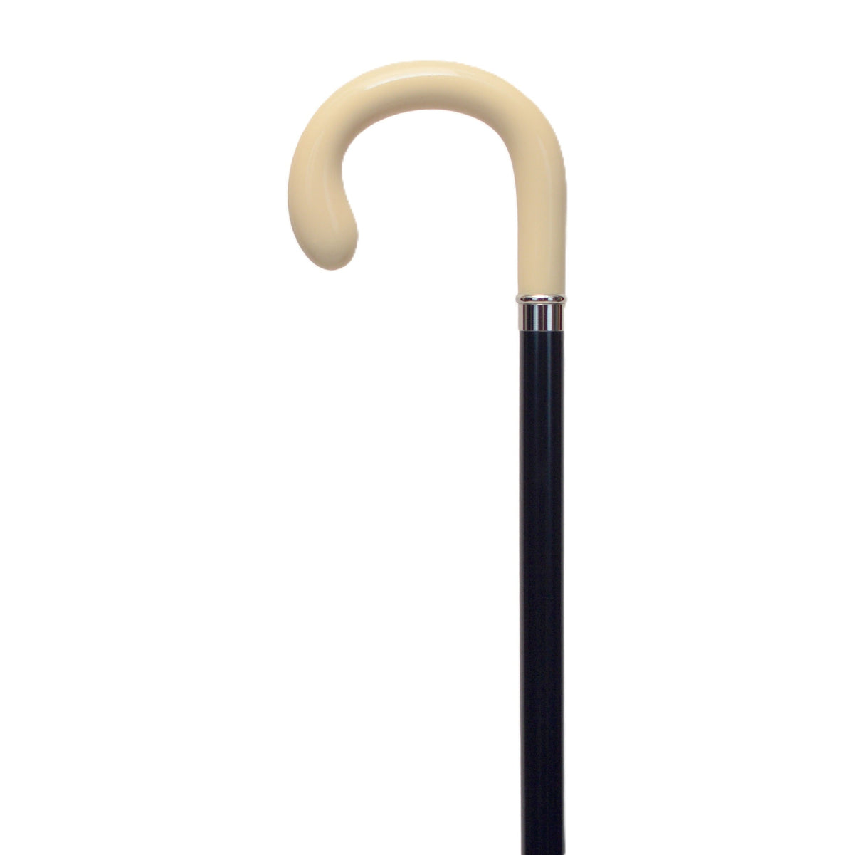 Bulb Nose Tourist Walking Cane White Ivory - Tophatter Daily Deals